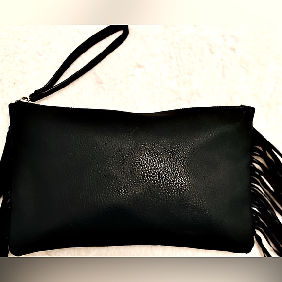 Steve Madden Pebbled Clutch with Fringes - discontinued style. - Picture 12 of 15